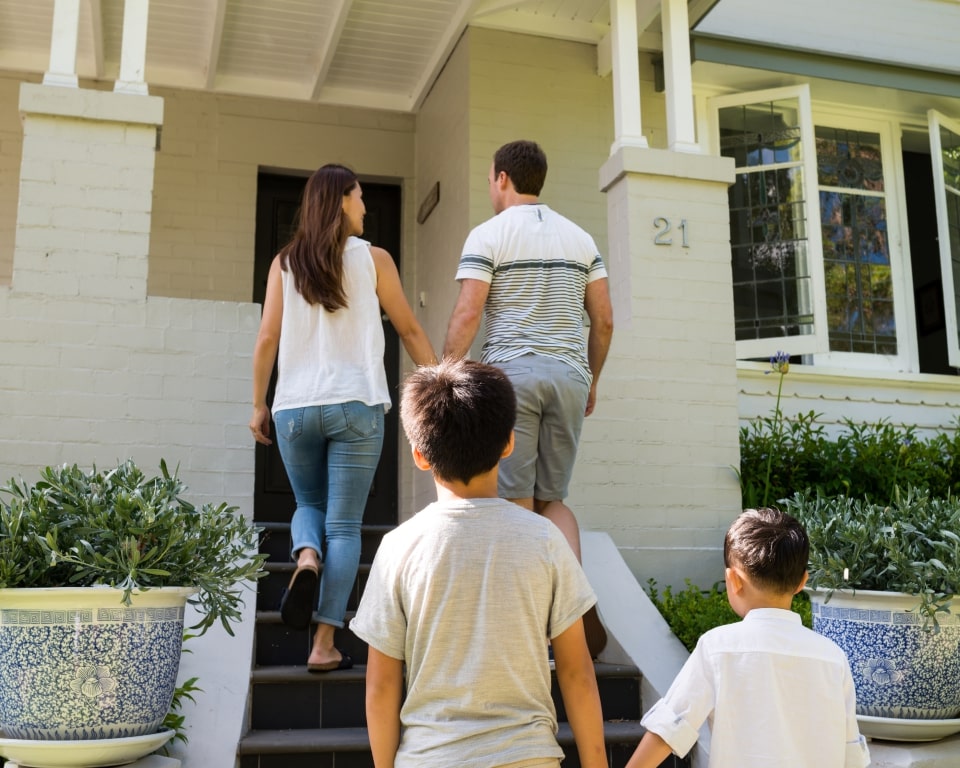 Family waking up to their home